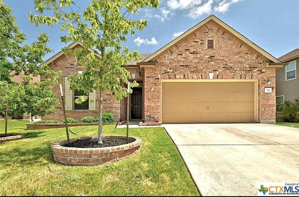 Exterior brick home